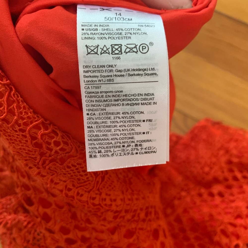 Banana republic Orange Lace Skirt - Picture 7 of 7